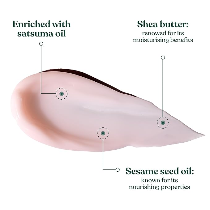 The Body Shop Satsuma Hand Cream – Citrus Fragrance, On-the-Go Hydration – Vegan – 1.0 oz