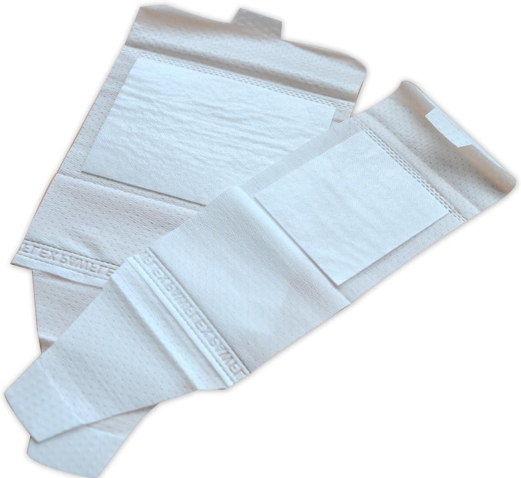 Basic Leg Bandages for Dogs, Cats, Pets -First- aid Non Adhesive Fur Friendly, Soft Stretch Wound Care, hot Spots, Fungus, Adjustable Fastening Strap Value Pack (Medium 20-Pack)