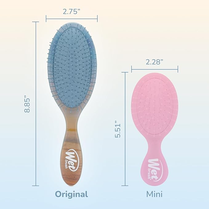 Wet Brush Original Detangler Hair Brush, Blue (Desert Afterglow), Ultra-Soft IntelliFlex Bristles, Detangling Bristles Glide Through Tangles (Wet Dry & Damaged Hair), Women & Men
