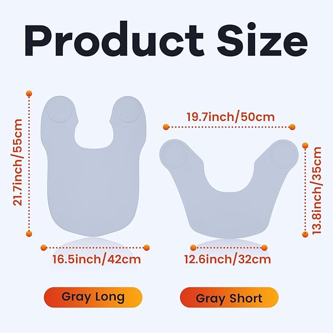 Wokyo Silicone Hair Cutting Collar, Non-slip Hair Cutting Mat Haircut Cape Catcher Neck Wrap Guard Neck Fitting Accessories
