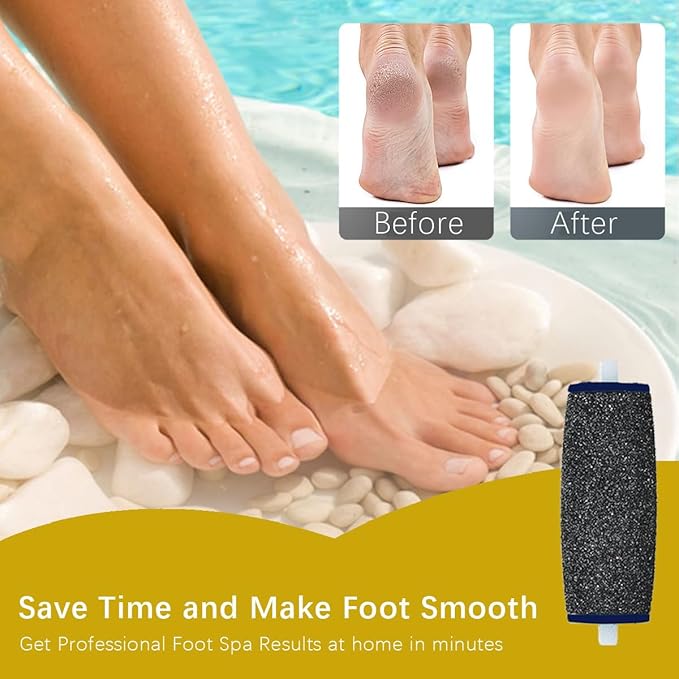 Replacement Roller Compatible with Dr. Scholl's Callus Remover Electronic Foot File-Extra Coarse (12 Pack)