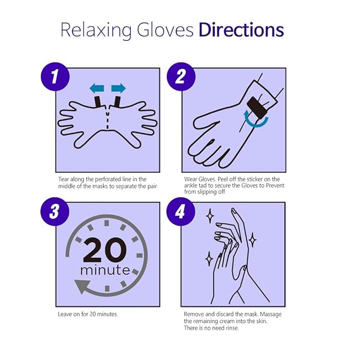 Epielle Assorted Hand Mask 5 Pairs, Deep Moisturizing Gloves for Dry, Rough Skin, Soften with Shea Butter, Self Care Gifts for Women, Spa Kit, Easter Basket Stuffers