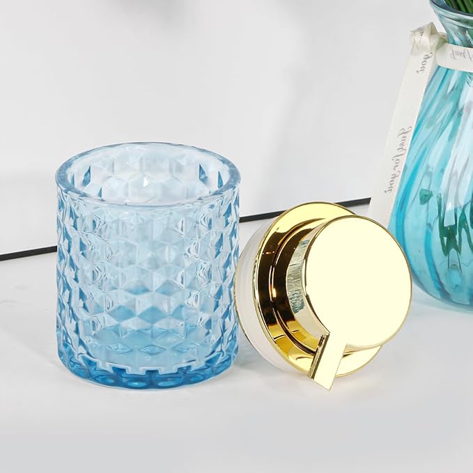 2pcs Amber Foaming Soap Dispenser, Glass Soap Dispenser with Gold Pump, Bathroom Refillable 10 Oz Lotion Shampoo Pump Container Vintage Diamond Bottle for Bathroom and Kitchen