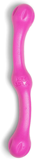 WEST PAW Zogoflex Echo Zwig Squeezy Dog Fetching Stick – Bouncy, Hollow, Squishy Interactive Toy for Puppies, Large Dogs – Floatable Stick, Lightweight Chewy Toy for Catch/Fetch – 13.75”, Hot Pink