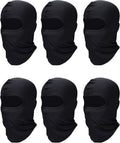 SATINIOR 6 Pcs Ski Mask Cover Balaclava Full Face Mask Summer Face Cover UV Windproof Balaclava for Men Women Outdoor Sports