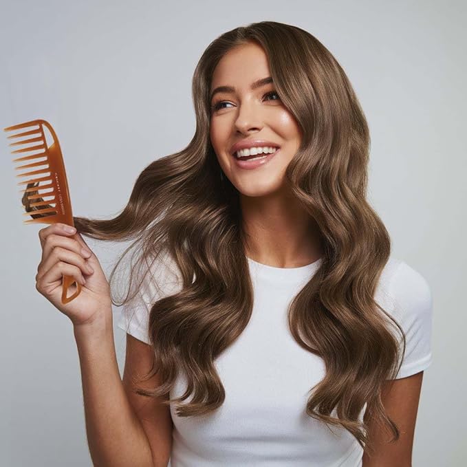 Cricket Ultra Smooth Detangler Comb for Wet, Dry, Long, Thick Hair Anti-Frizz Detangling Shower Comb with Argan & Olive Oils and Keratin Protein Infused Plastic