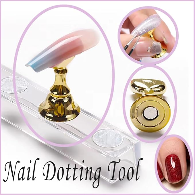 24 Pieces Nail Art Tools Kit Resin Nail Art Palette Acrylic Silicone Engraving Pen Dotting Pen Mixing Palette Detail Brushes Tools for Nail Art DIY Home Salon Makeup Display (Pink)