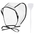 Hair Highlighting Cap Frosting Caps Kit Highlight Cap with Plastic Hooks for Hair Coloring Salon Dyeing Hairdressing Tool Kit Supplies(Black)