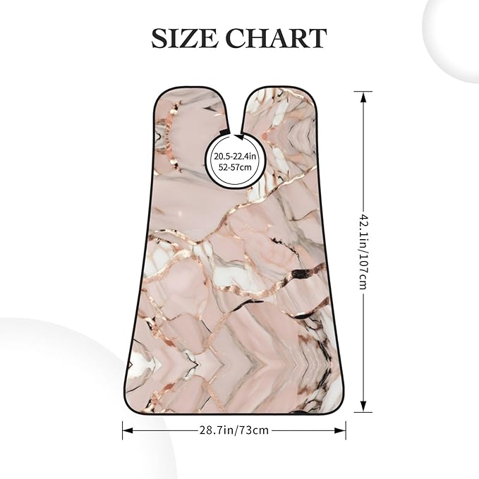 Rabbit Background Print Beard Bib Shaving Apron, Beard Hair Trimming Cape Gift For Dad