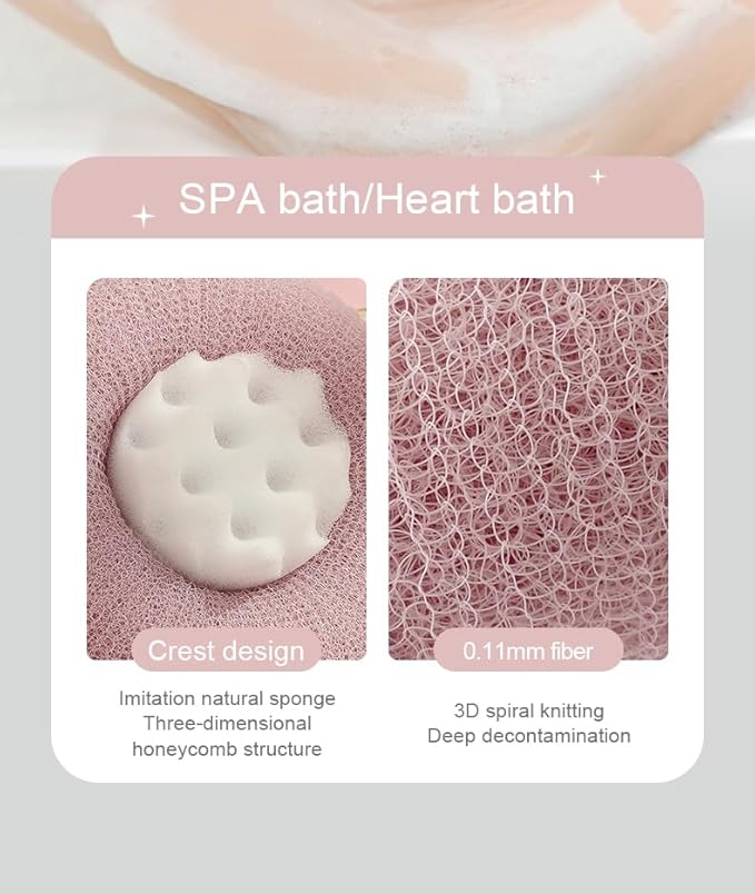 Super Soft Sunflower Suction Cup Bath Ball, New Upgraded 2-in-1 Sunflower Ball Exfoliating Bath Sponge Cleaning Brush, Mesh Shower Body Sponge Accessories for Women, Men(Cyan+Pink+Purple)