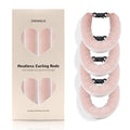 Heatless Hair Curler Set – 4PCS Velvet Overnight Blowout Rods for Heatless Curls, Jumbo Flexible Curling Rods to Sleep In, No Heat Curling Tools for Natural Waves and Curls Pink