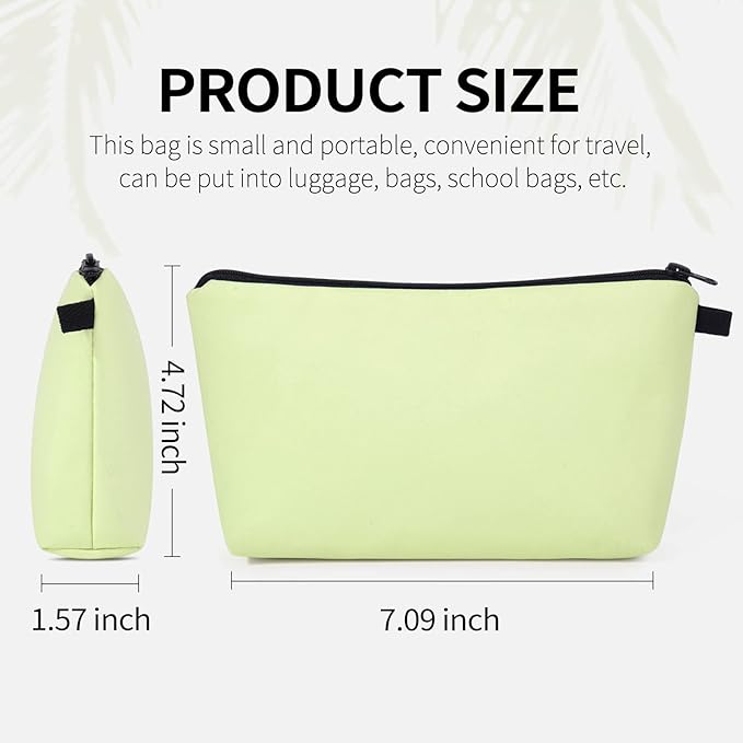 MAGEFY 5 PCS Makeup Bag Large Makeup Pouch Small Makeup Bags for Purse Travel Cosmetic bag for Women Solid Color