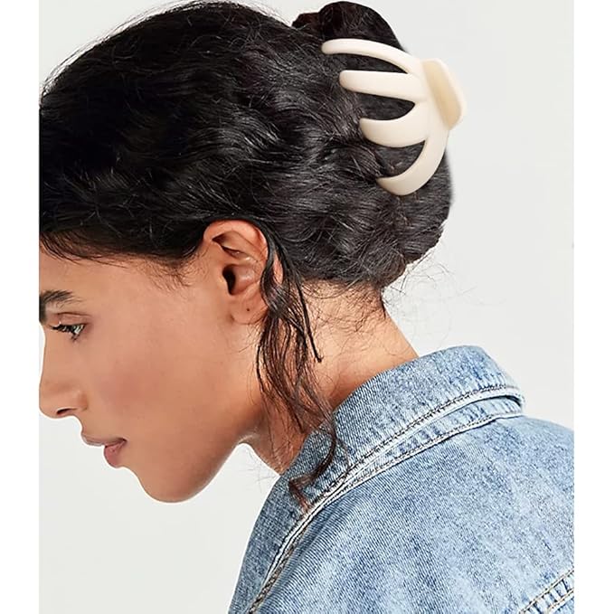 Hair Clips Claw Clips for Thick Hair, Atoden 5Pcs Large Hair Grips 3.15'' Big Octopus Hair Clip Long Thick Medium Hair Neutral Jumbo Jaw Clips Hair Accessories for Women Girls Trendy Stuff
