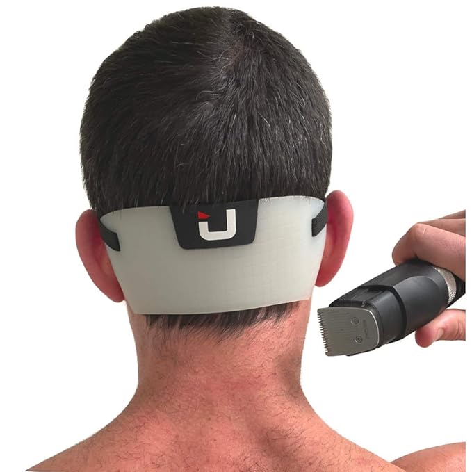 EdgUp 2.0 Professional Barber Neckline Shaving Template | Fade & Lineup Hair Cutting Guide | DIY Haircut Stencil Tool | Hands-Free Neck Trimmer Guide | Flexible Silicone for Men's Grooming
