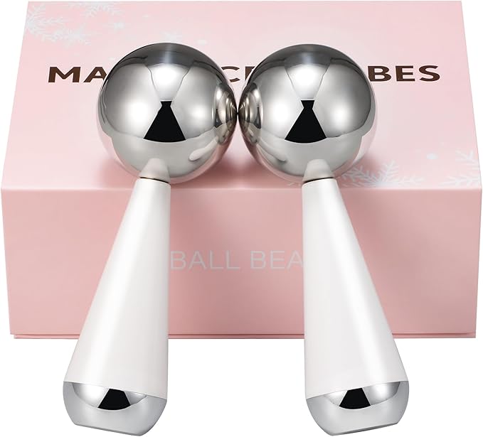 Running man Cryo Sticks for Face - Facial Skin Care Tools for Women Face Eyes, Ice Globes - Cooling Massage Tools, 360 Rotating Unbreakable Stainless Steel Cooling Face Globes