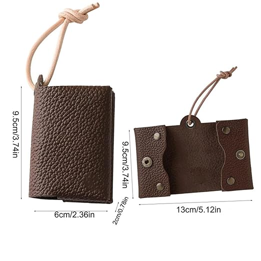 Pocket Tissue Holder, Facial Paper Storage Case Leather Tissue Pouch for Home and Travel