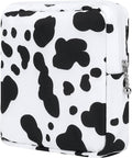 Desing Wish Sanitary Pad Storage Bag Portable Period Bag for Teen Pads/Sanitary Napkins/Small Tampons, Sanitary Napkin Storage Bag First Period Gifts for Teen Girls (Cow)