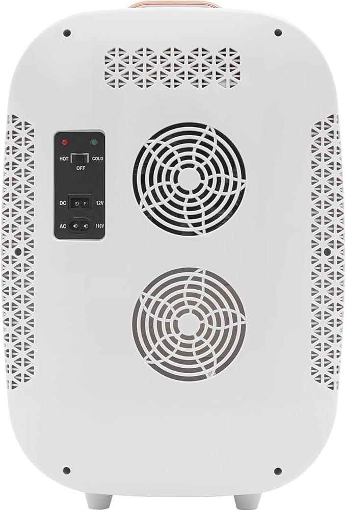 12L Beauty Fridge-50W/48W Dual-Function Cooling/Heating Cosmetic Refrigerator with Smart Thermostat, Compact Mini Skincare Fridge, Low Noise Operation (White)