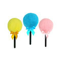 Lollipop Shape Setting Powder Puff,Fluffy Body Powder with Long Handle,Soft Cosmetic Makeup Puffs Women,Cosmetic Applicator for Setting Loose Dusting Blender & BodyPowder Application (Mixed color)