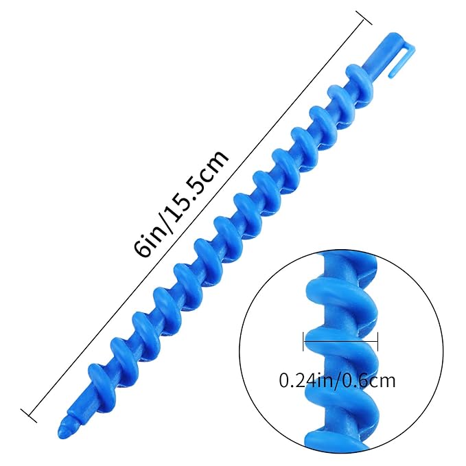 WILLBOND 40 Pieces Hair Perm Rod Spiral Plastic Long Barber Hairdressing Styling Curling Perm Rod Hair Rollers Salon Tools for Women(6.10 x 0.24 Inch)