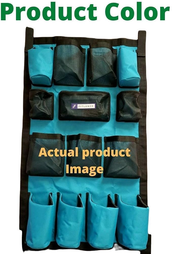 Equine Long Trailer Door Caddy - Horse Trailer Door Caddy Grooming Bag Stall Organizer - Horse Equipment Trailer Door Caddy Storage Bag - Trailer Grooming Bag Door Caddy Organizer