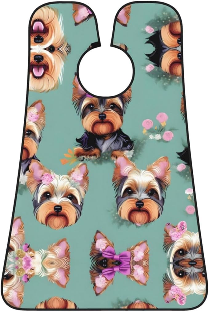 Jellyfish Pattern Print Beard Bib Shaving Apron, Beard Hair Trimming Cape Gift For Dad