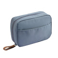 Hekyip Rectangular Cosmetic Beauty Bag for Purse Travel Handy Makeup Pouch for Women Girls (Rectangular Grayish Blue)