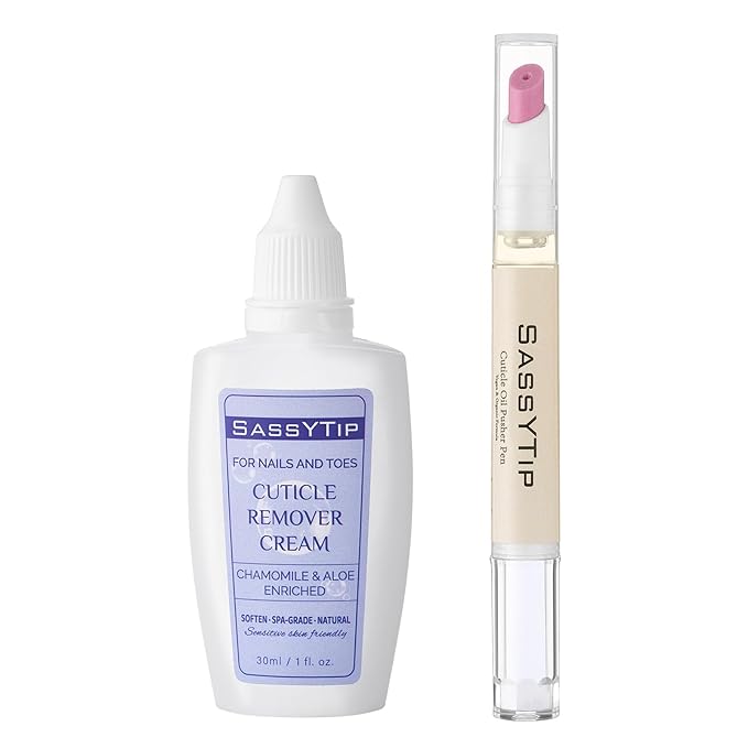Ceramic Cuticle Pusher & Oil Pen, 2ml Rose/Grape/Fragrance Free Scented Nail Care Pen, Gentle Cuticle Remover for Dry & Damaged Nails, Moisturize Strengthen Brighten (Beige3.0&Gel)