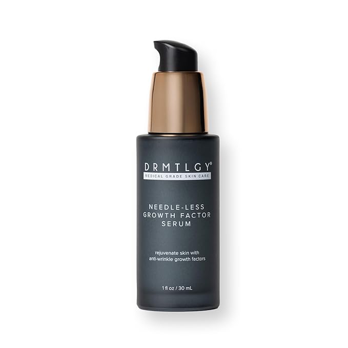 DRMTLGY Needle-less Growth Factor Serum for Face – Multi-Peptide & Hyaluronic Acid Facial Serum, Firming & Lifting, Skin Barrier Support & Wrinkle Care