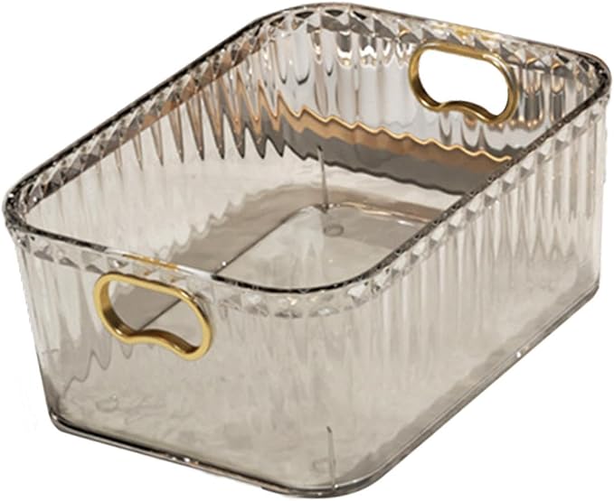 Acrylic Makeup Storage Bin Jewelry Organizer Storage Container Lightweight Multipurpose Portable for Pantry Laundry Accessory, Clear