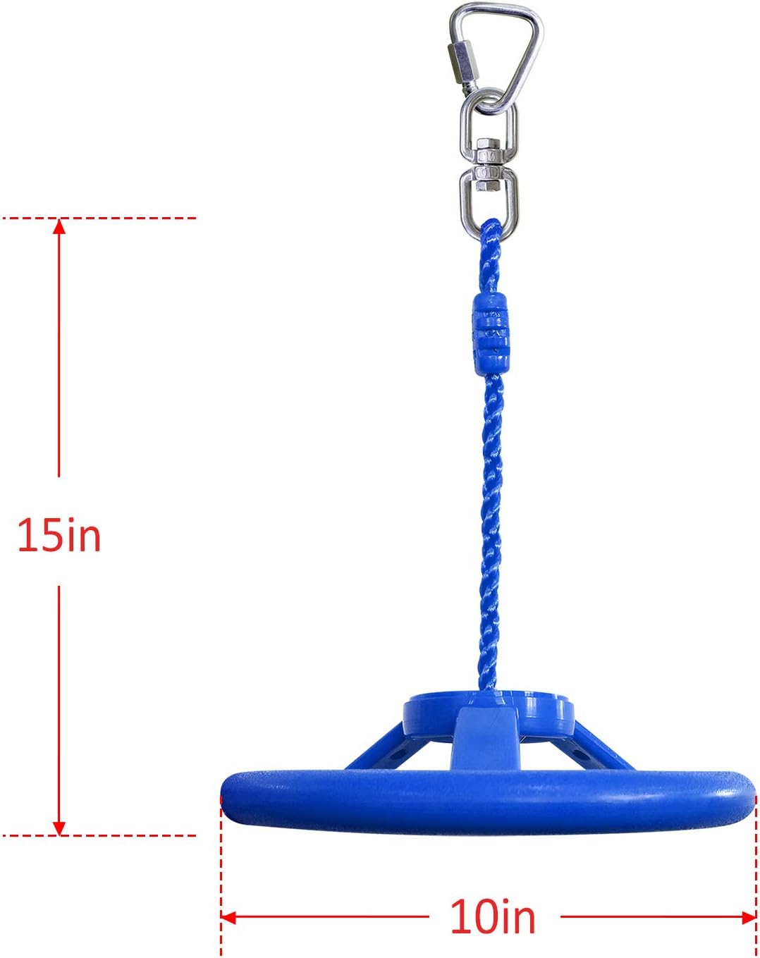 Rainbow Craft 3-Pack Ninja Monkey Wheels，Obstacle Course & Swing Set Attachments for Kids ，Outdoor Backyard Playground Accessory，Red, Blue & Yellow