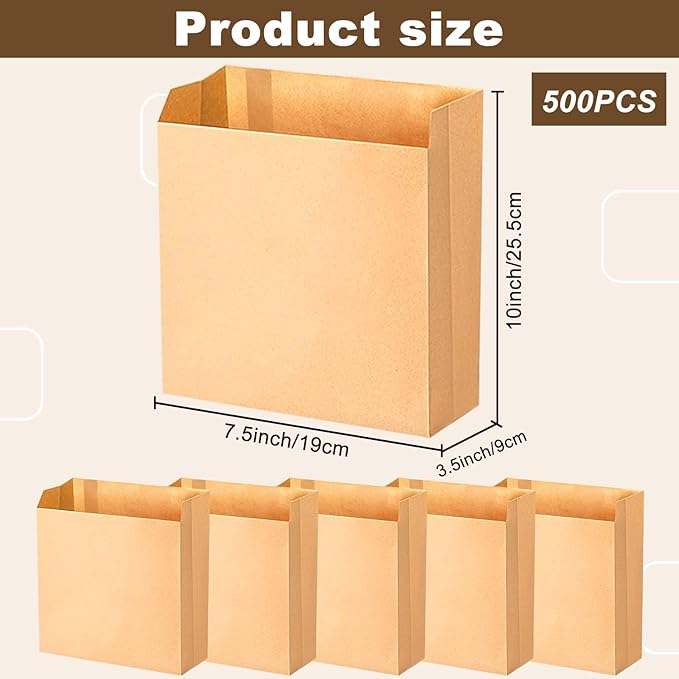 500 PCS 7.5×10in Feminine Hygiene Liner Bags, Waxed Sanitary Napkin Disposal Bags, Commercial Kraft Waxed Paper Bag, Feminine Hygiene Disposal Bag