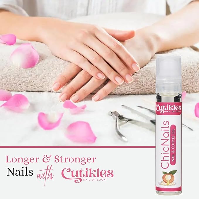 Cuticle Oil Roll-On for Nails & Cuticles – Nourishing & Hydrating Formula with Vitamin E | Easy-to-Apply, Non-Greasy, Travel-Friendly Roll-On Bottle – 0.33 Fl Oz