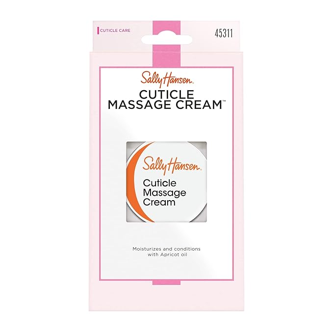 Sally Hansen Nail Treatment Cuticle Massage Cream™ | Moisturizing Cuticle Care | Nourishes & Conditions Dry Nails & Cuticles,(Pack of 2)