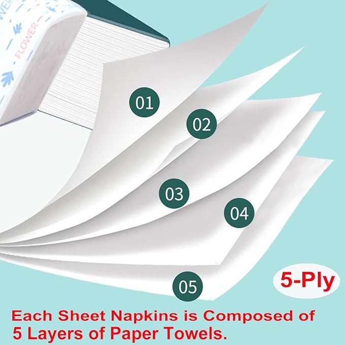 4 Packs Small Soft Facial Tissue, Toilet Paper, Disposable Napkin, Bag Cover, Not Box, Material Wood Pulp Fiber NOT COTTON, White Facial Paper Tissues, 5-Ply, 400 Sheet per Pack
