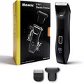 Manscaper Trimmer for Men, 2-in-1 Ball & Body Hair Groomer - Pubic & Groin Hair Shaver with Dual-Head, No-Nick Shaving, Smooth Grooming - Lightweight, Travel Lock, IPX7 Waterproof & LED Display