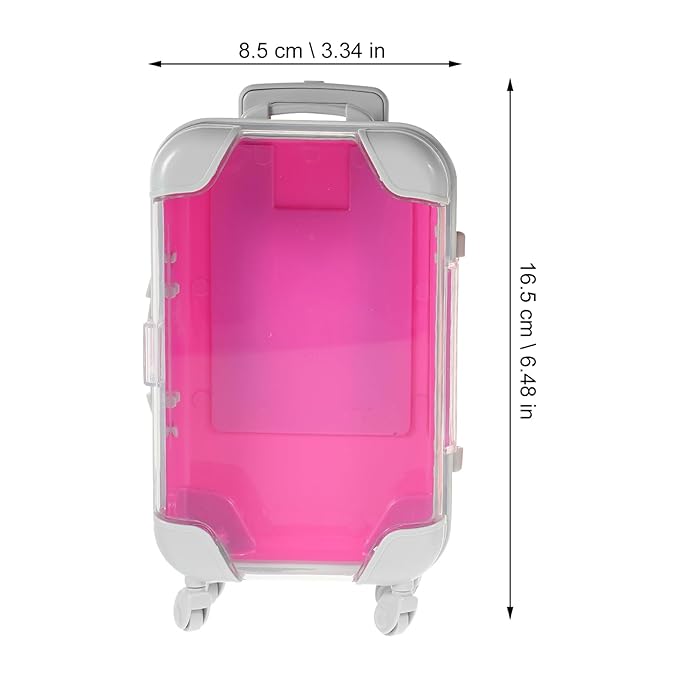 LUOZZY 4pcs Fake Eyelash Organizer Case False Eyelashes Storage Box Mini Suitcase Lashes Organizer Makeup Container Luaage Box for Women Travel