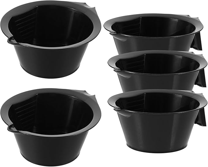 Hair Dye Bowl Set with Handle 6.10In Stackable Hair Color Mixing Bowls for Salon and Home Use Coloring and Tint Mixing Tool