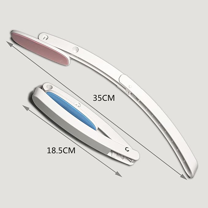 Back Cream Aid,Cream Applicator for The Back,Foldable Lotion Applicator with Long Handle,Cream Aid for Back Sun Cream, Self Tanning Back Applicator (Gray)