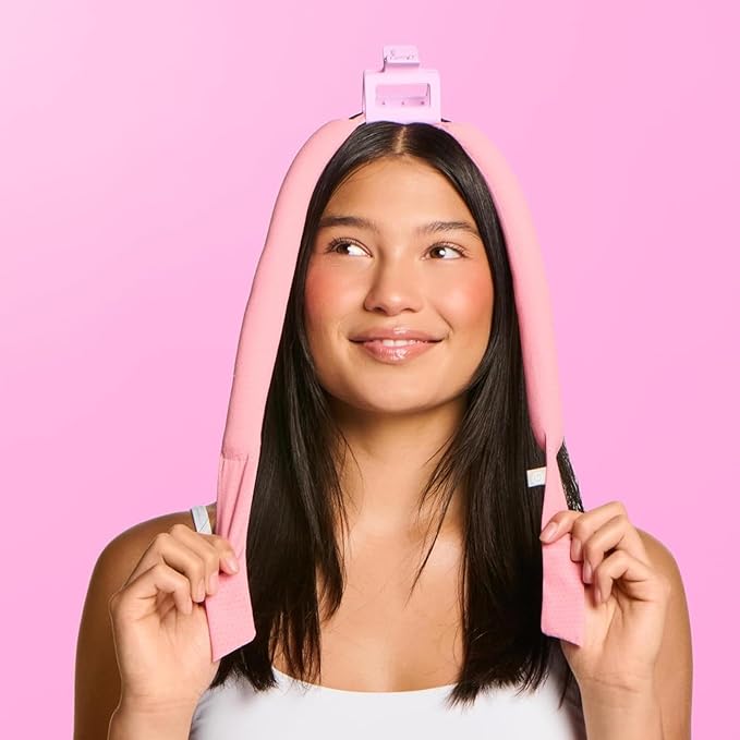 Gimme Beauty Chill Curl Heatless Styling Set - Gentle & Breatable Hair Rods for Overnight Curls - Natural Waves with a Frizz-Free Finish - Clip & Scrunchies for Secure Hold - Fine Hair, 4 Count