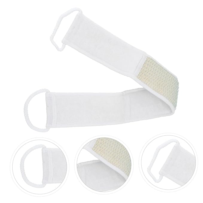 2pcs Exfoliating Back Scrubber Strap Soft Bath Accessory for Gentle Skin Cleansing and Massage Easy to Clean Suitable for All Skin Types