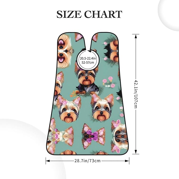 Jellyfish Pattern Print Beard Bib Shaving Apron, Beard Hair Trimming Cape Gift For Dad