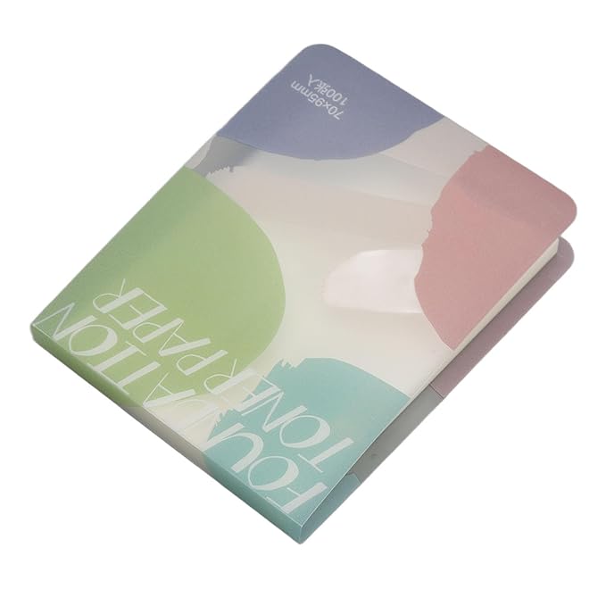 Airshi Nail Art Cosmetic Palette Paper, Disposable Nail Art Palette Paper Evenly Coloring 2pcs Stick Color Mixing for Nail Salon