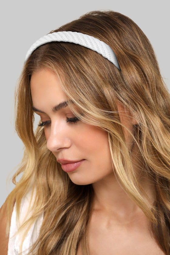 Headbands for Women Non Slip Thin Knitted Hairbands Trendy Headband for Women's Hair Cute Solid Colors Fashion Hair Accessories 4 PCS