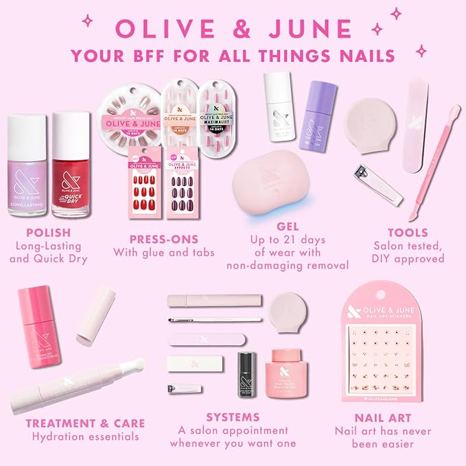 Olive & June Cuticle Oil | Hydrating Formula with Goji Berry & Avocado Oil | Fast-Absorbing, Moisturizing & Fragrance-Free | Brush Tip Applicator | Vegan & Cruelty-Free | Dermatologist Tested