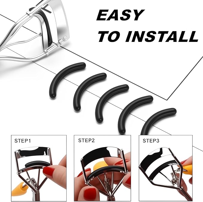 36Pack Compatible with Maybelline Eyelash Curler Refills,High Elasticity Eye Lash Curlers Refill Pads Compatible with Maybelline Eyelash Curler.