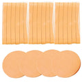 Facial Sponge Compressed,60 Pcs PVA Professional Makeup Removal Wash Round Face Sponges Spa Pads Exfoliating Cleansing for Women,Orange