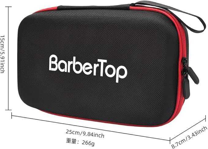 Barber Tool Bag,Case Compatible with Hair Clipper Barber, Clipper Bag for Barbers,Travel Storage Organizer for Comb Cutting Guide, Clipper Blade Oil, Cleaning Brush and Other Grooming Kit (Small)