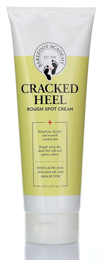 Heavy Duty Foot Care Scrub & Moisturizer Cream For Calluses, Dead Skin, Tough Heels, Cracked Heels, & Rough Spots On Feet, Skin Care For Feet, Large 8 Fl Oz (Cracked Heal Foot Cream)
