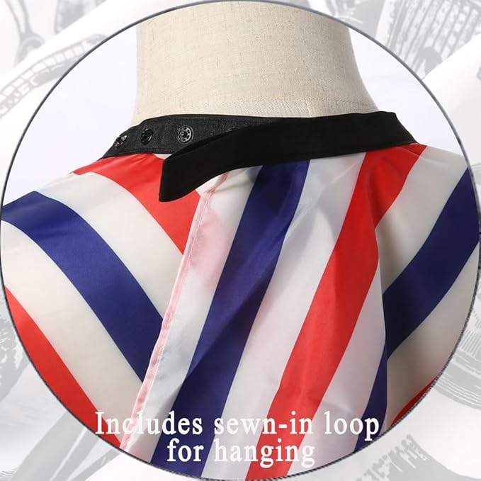 Professional Hair Cutting Cape with Adjustable Snap Closure, Salon Barber Cape,Waterproof Hairdressing Salon Cape Multicolor